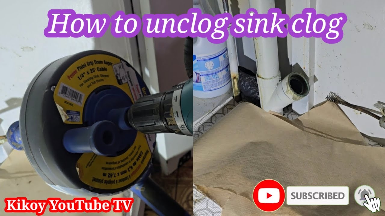 How to unclog sink clogged | by Kikoy YouTube TV 