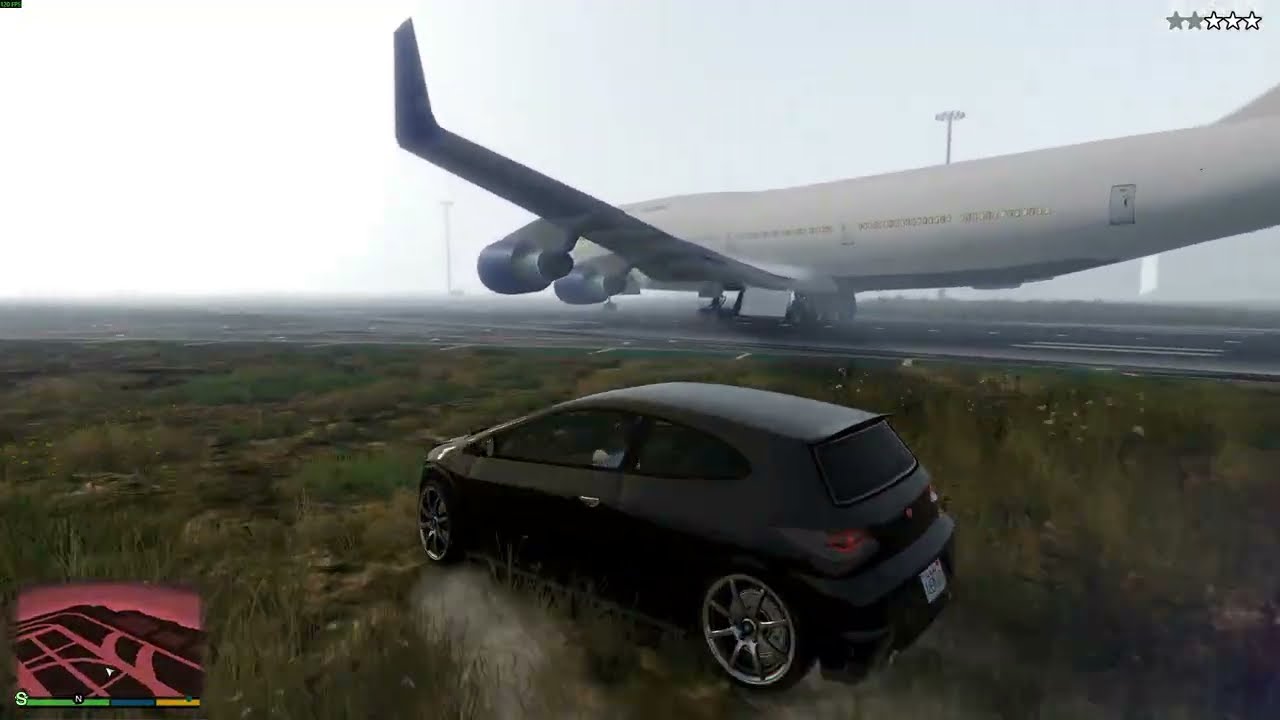 GTA 5 HIJACKING A HUGE PASSENGER AIRPLANE