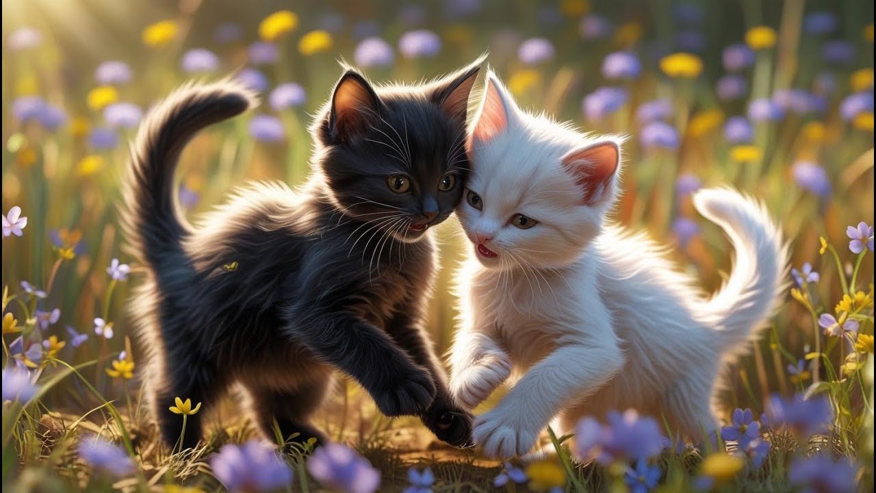 A Turbulent Friendship Between Two Kittens