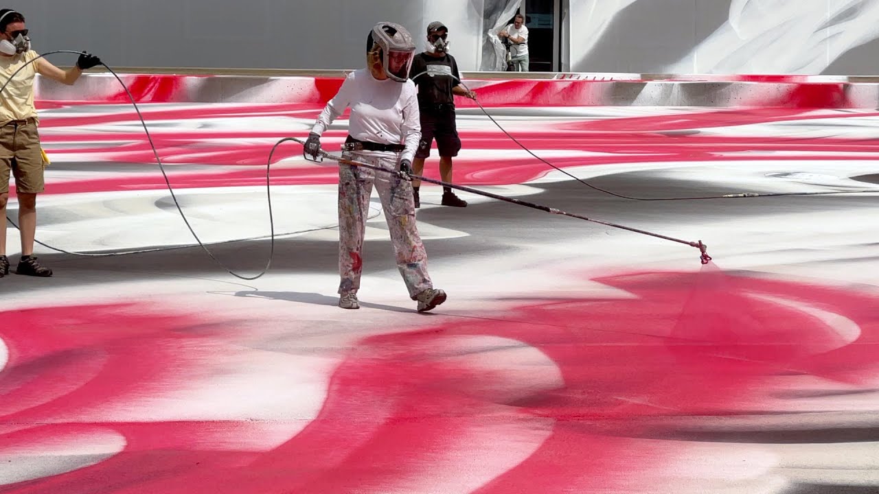Katharina Grosse: CHOIR / Art Basel 2025, Messeplatz