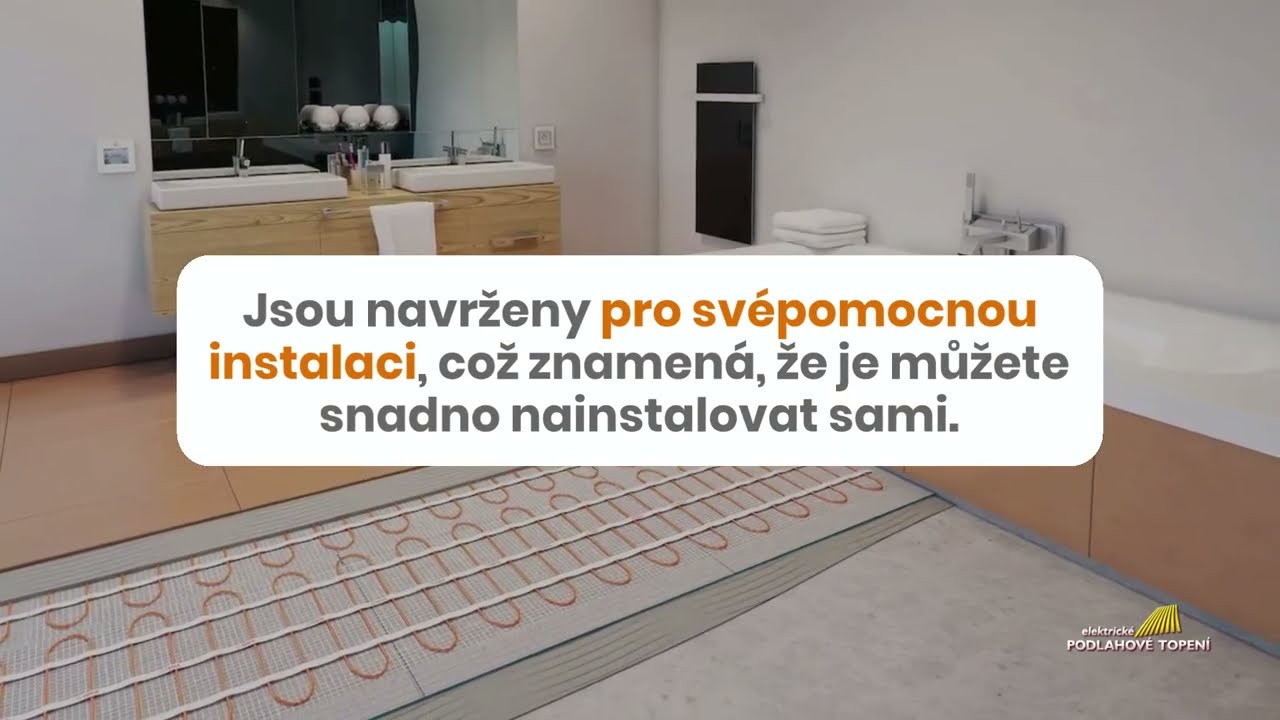 Podlahové topení do koupelny