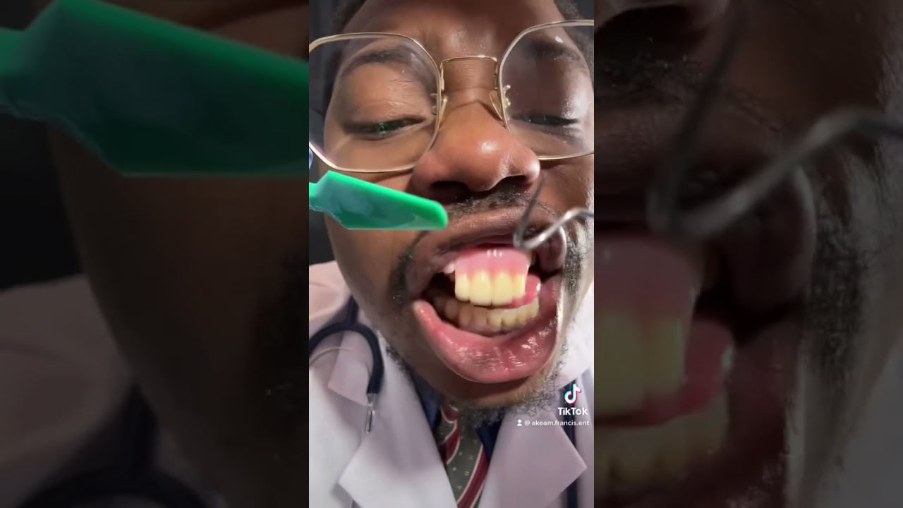 Doctor Hard _ open up 😫🦷 #asmr #akeamfrancis