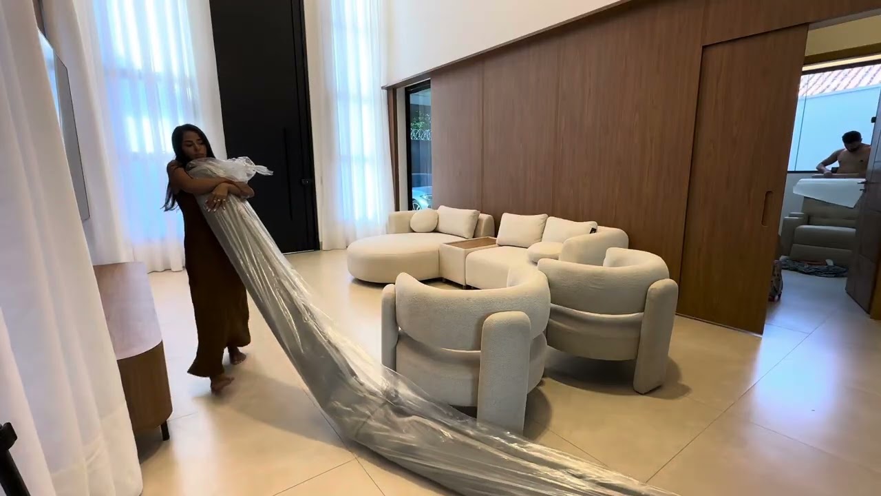 Montando minha sala na casa NOVA 😱 ficou um luxo 
