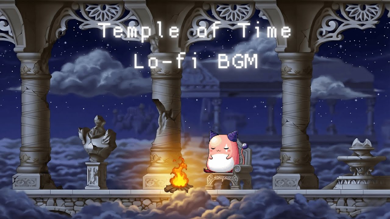【作業用BGM】誰もいない夜の神殿でひと休み｜時間の神殿 Lofiアレンジ｜1時間耐久【Maple Story BGM】