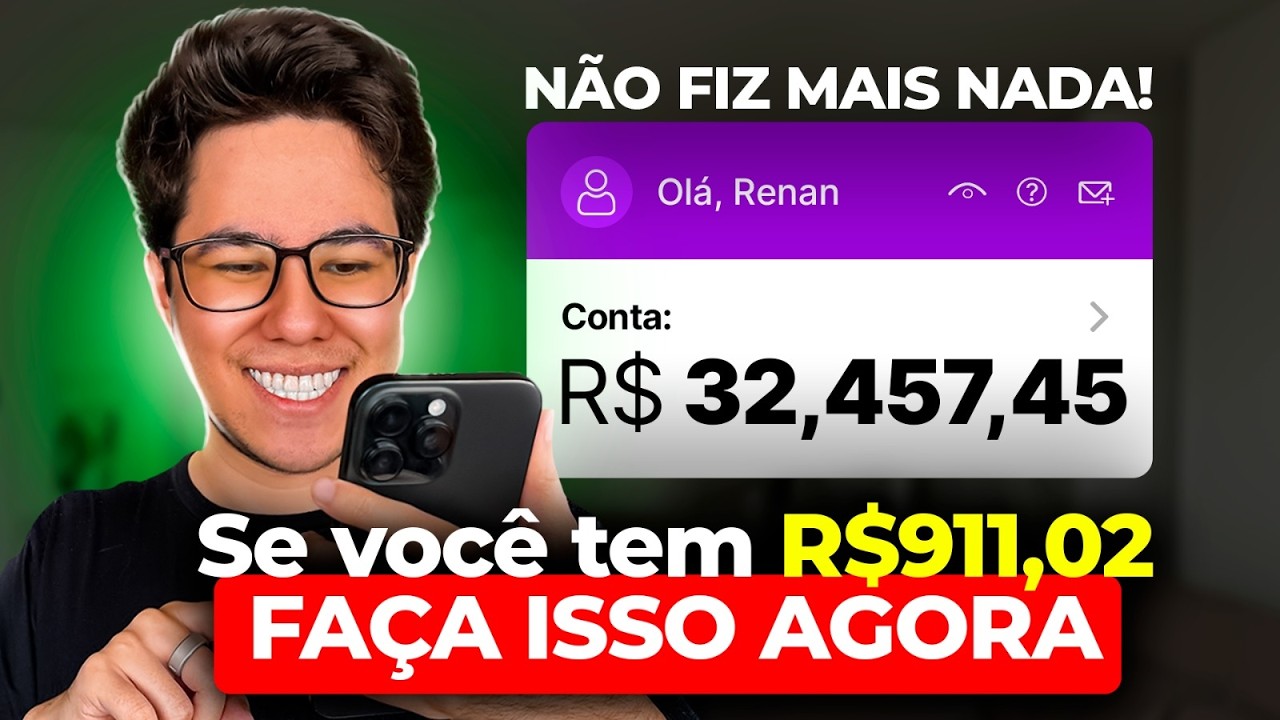 INVISTA R$911,02 UMA VEZ e chegue em R$32 MIL SEM FAZER NADA! (Renda autom&aacute;tica)