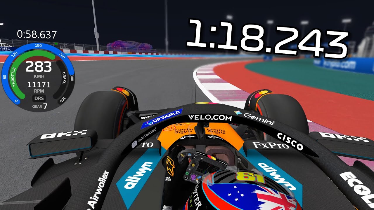Hotlap with VRC Formula Alpha 2025 in Qatar - Assetto Corsa