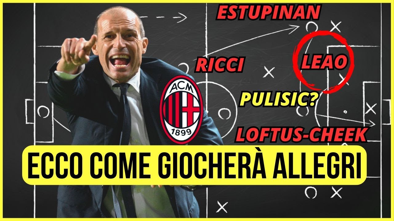 ECCO IL MILAN DI ALLEGRI! COME GIOCHERÀ E CHI VALORIZZERÀ (Anche con Boniface) | Con Lavagna Tattica