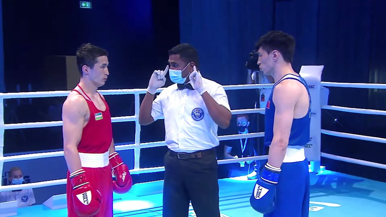 2021 ASBC Day 5 (64kg) UZB vs MGL | Asian Elite Men and Women Boxing Championships Delhi-Dubai