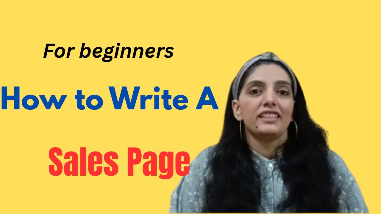 How to Write a Sales Page for Beginners (Step-by-Step with Real Example)