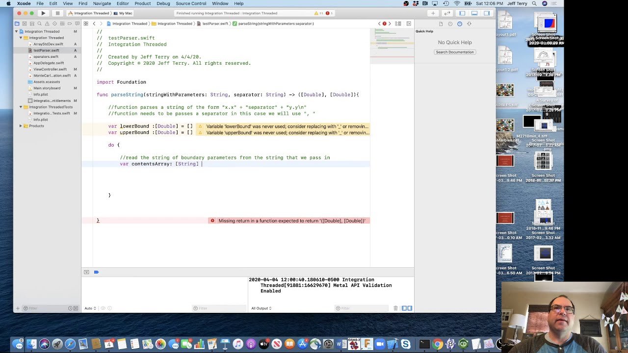Monte Carlo Integration using DispatchQueue and concurrentPerform in Swift 5 Part 4 of 4
