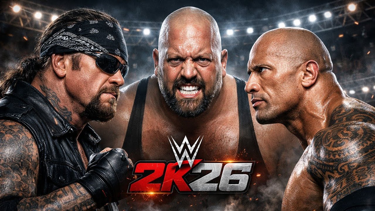 Undertaker vs The Rock vs Big Show! Epic Triple Threat Match WWE 2K26