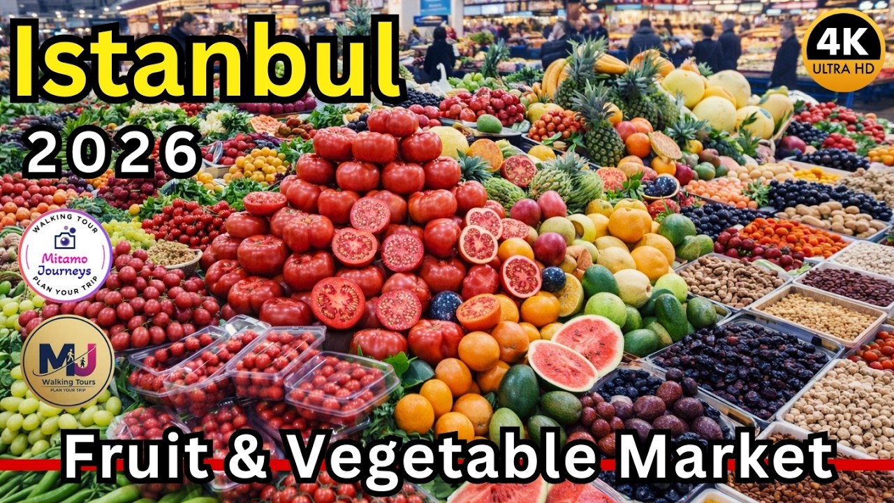 This Is How Locals Shop in Istanbul 🇹🇷 Real Market Life 4K