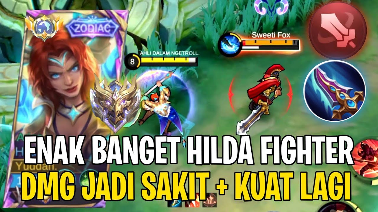 Hilda Emblem Fighter Terlalu Rusak🔥Bikin Hilda Kuat + Sakit - Top Global Hilda - Mlbb