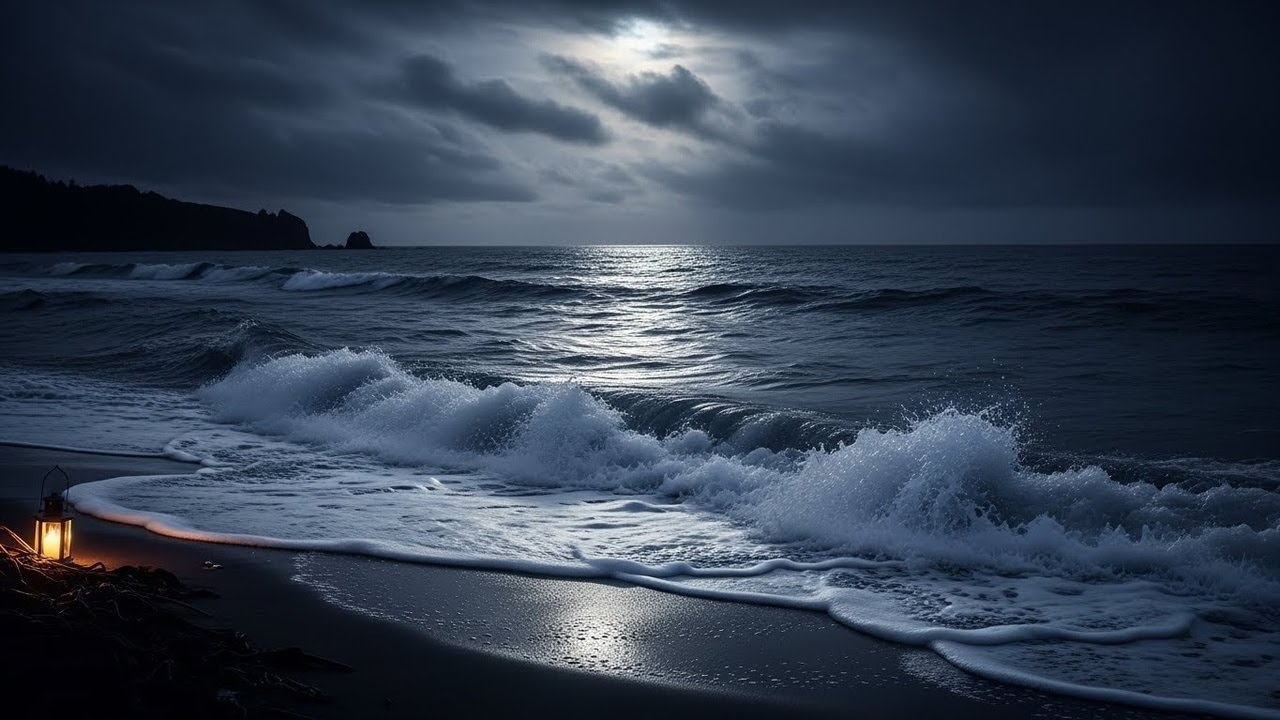 FALL ASLEEP SOUNDLY THROUGH THE SOUND OF OCEAN SOUNDS 🌊 GENTLE OCEAN SOUNDS FOR INSOMNIA RELIEF