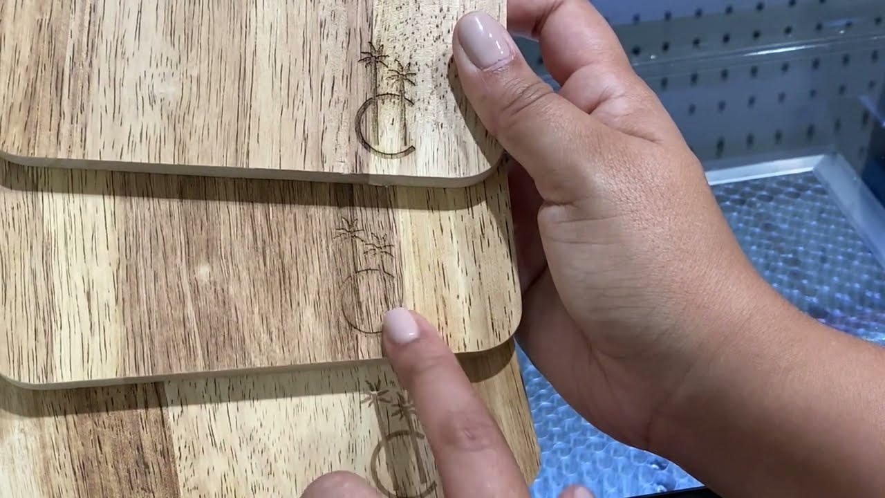 How to Engrave Wood on Flux Beamo I Speed and Power on Laser Engrave Machine I Wood Burn vs Engrave