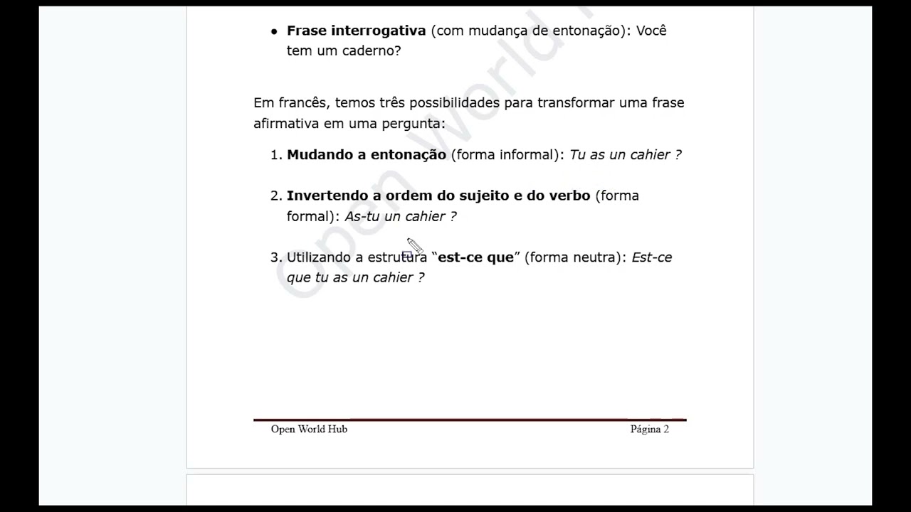 6.1.  Perguntas simples