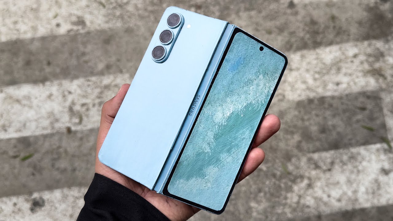 How to make Samsung Galaxy Z Fold 5 of cardboard | Tutorial