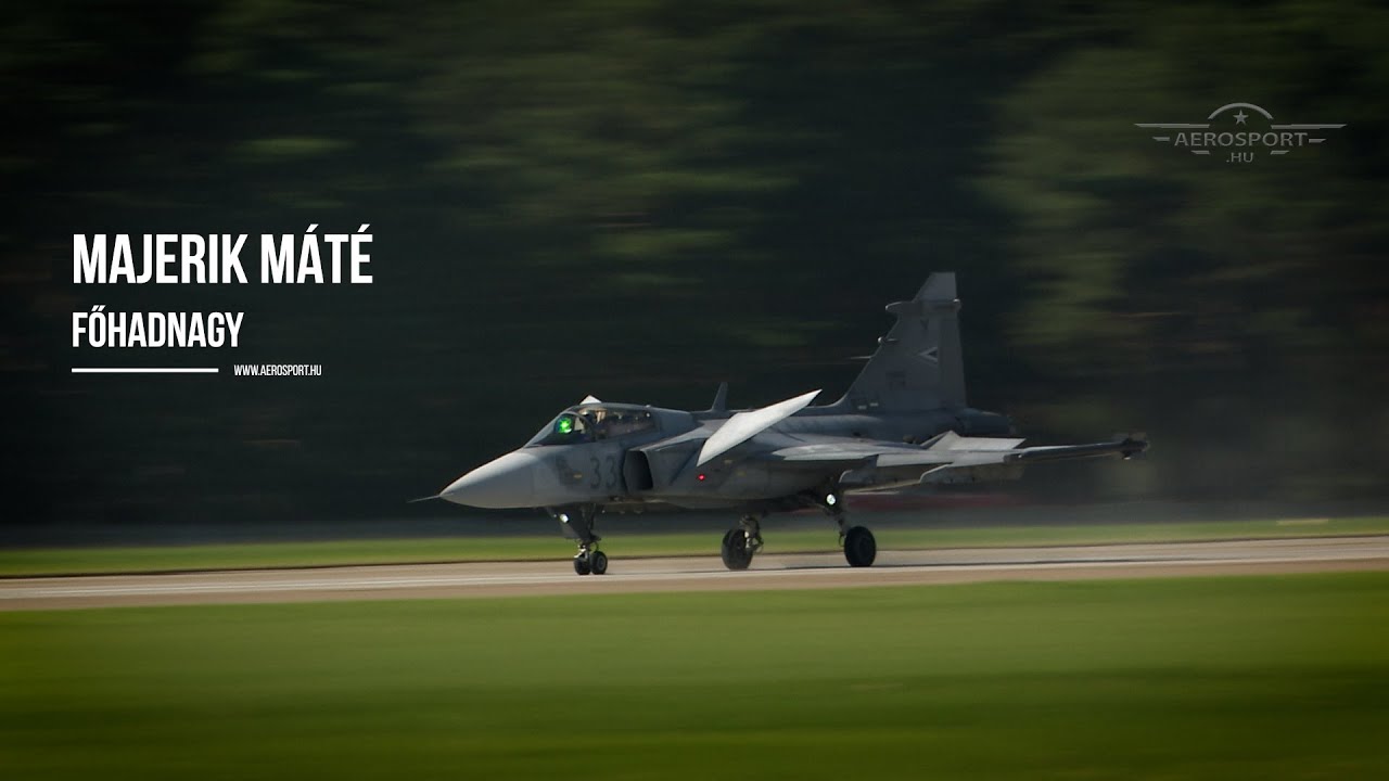 AS SIAF 2021 Majerik Máté főhadnagy, Gripen