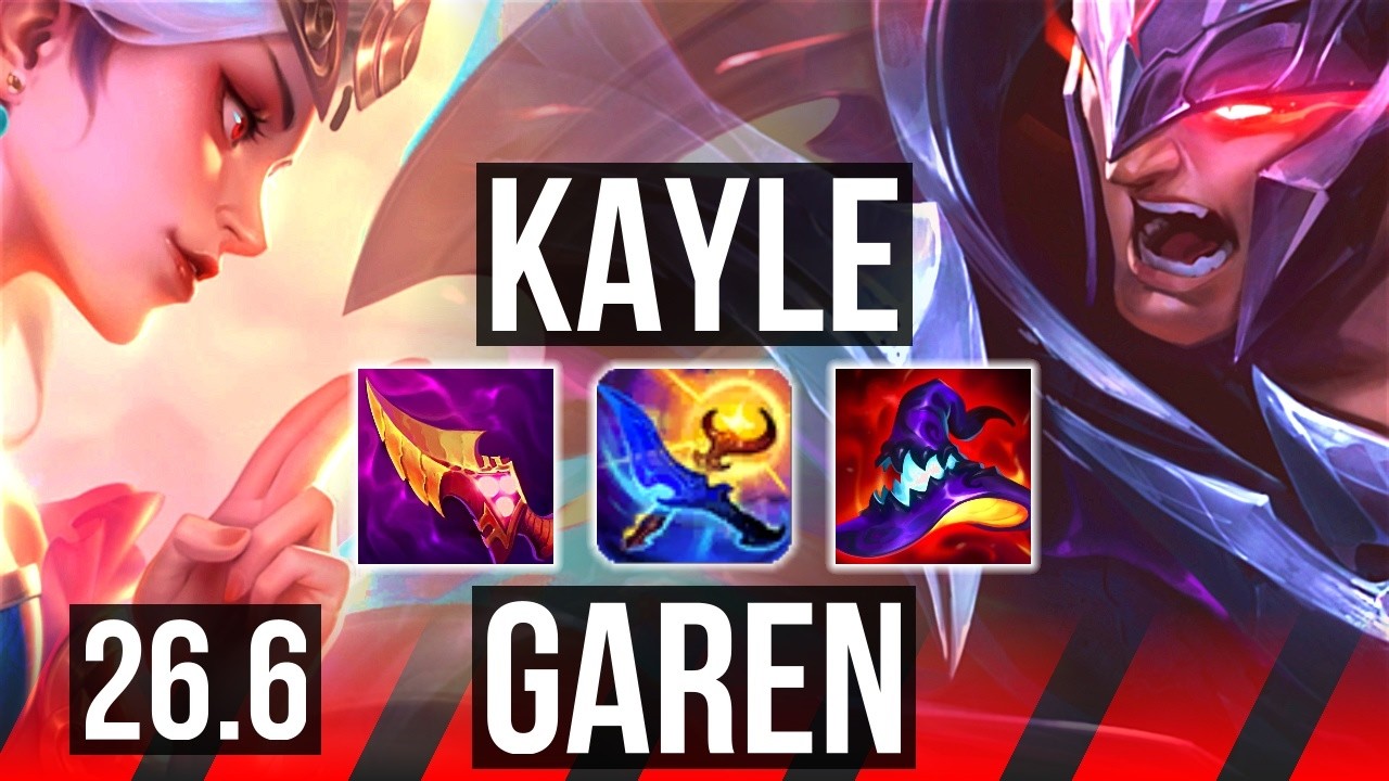 KAYLE vs GAREN (TOP) | Perfect KDA: 14/0/4 | EUW Master | 26.6