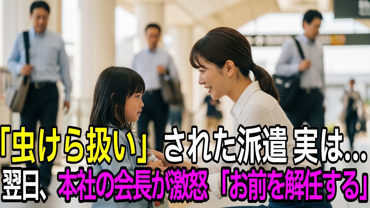 【スカッとする話】派遣社員を「底辺」と蔑んだ課長、会長が黒塗りの車で現れ[即日解任]を宣告。人生が崩壊した男の絶望と因果応報【感動する話】【朗読】
