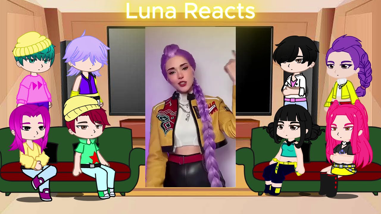 KPop Demon Hunters React To Themselves / TikToks + Memes / Huntrix & Saja Boys / Gacha React