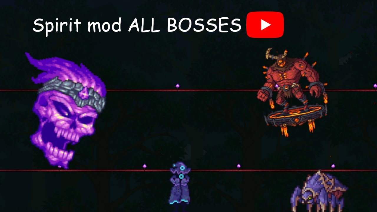 Terraria: Spirit Mod ALL BOSSES (other than overseer) | Spirit Mod Version 1.4.2