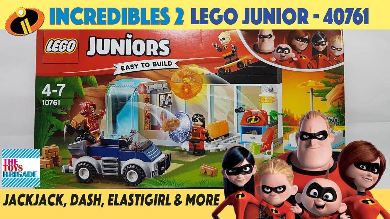 LEGO for Kids - Incredibles 2 - (Lego Juniors Set 10761 - Disney Pixar Violet, Dash, Jack Jack)