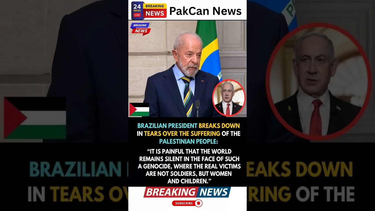 Brazil&rsquo;s President Delivers Emotional Plea Over Gaza Humanitarian Crisis | PakCan News