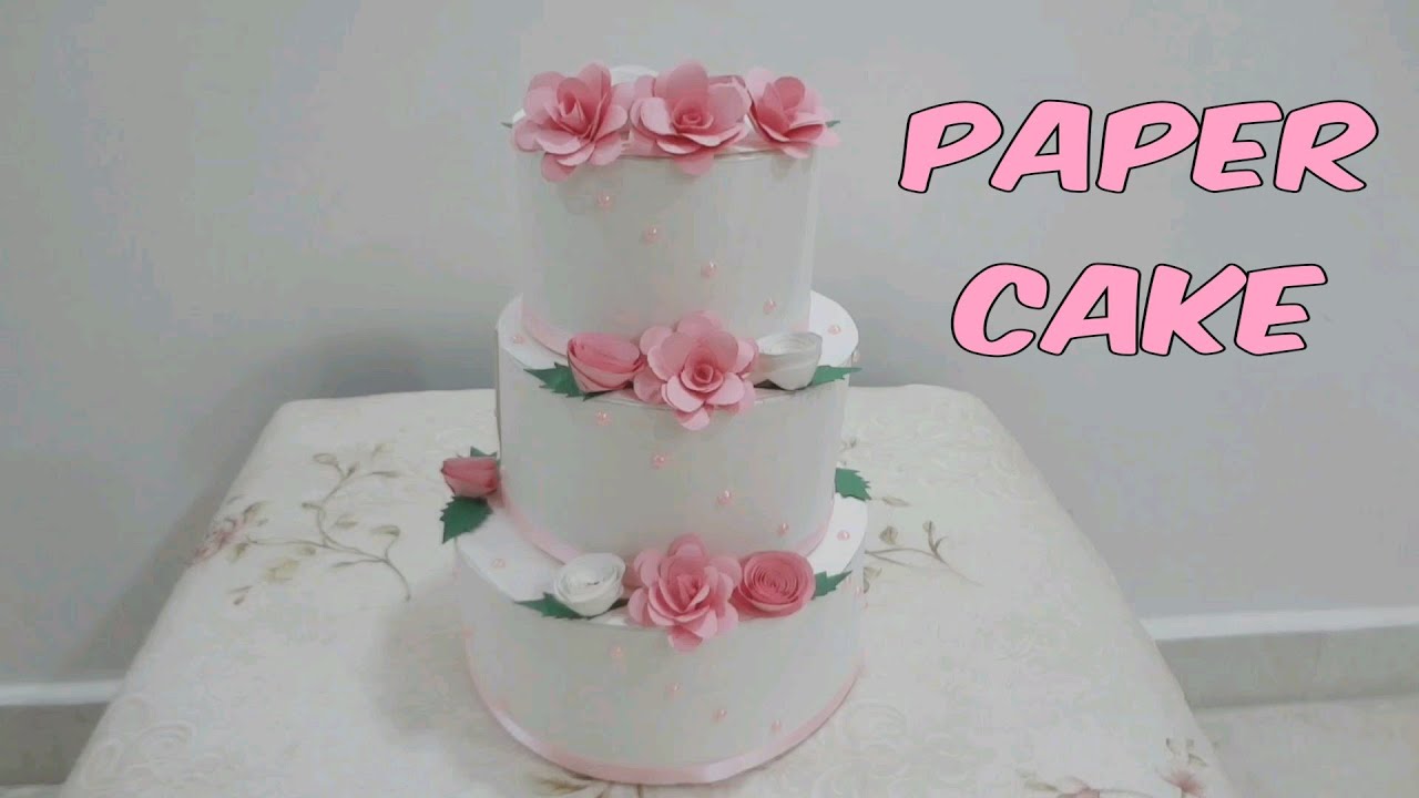 How to make paper cake / beautiful paper cake idea / origami cake / diy paper cake/ paper craft