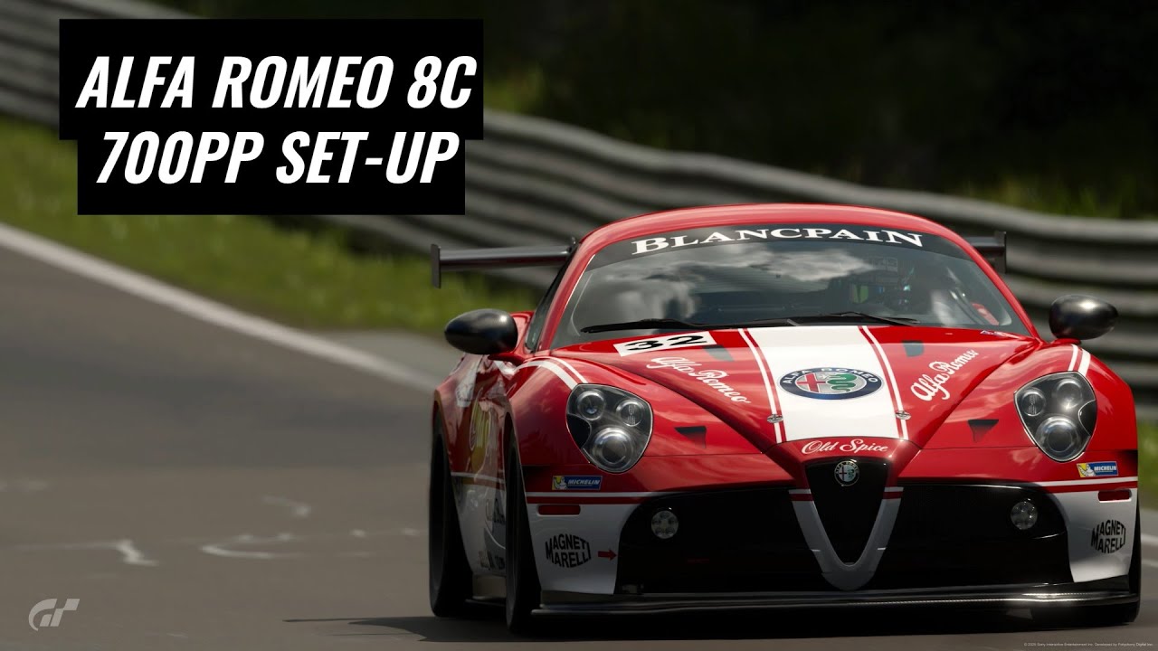 Тюнинг Alfa Romeo 8C 700PP &mdash; настройки для простаков &mdash; Gran Turismo 7