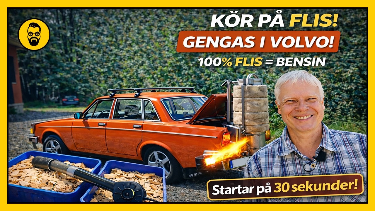 Volvo 144 + gengas — steg för steg från flis till motor