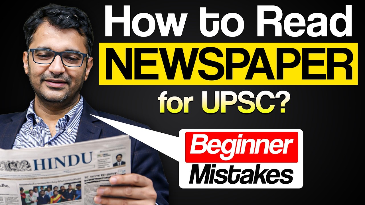 The SMART Way to Read Newspapers for UPSC 2027/28 (Beginner Guide) | Aditya Kalia Sir | Sarrthi IAS