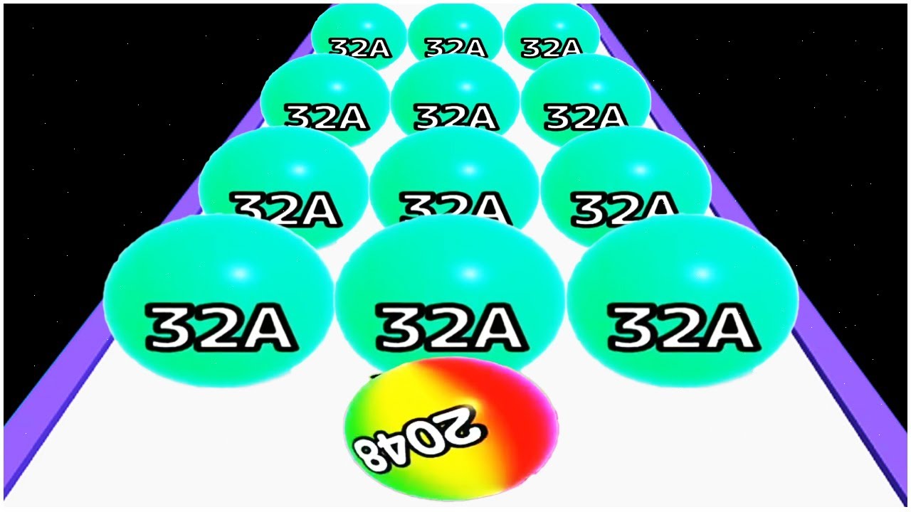 Ball Run 2048 merge number - Gameplay Walkthrough - Levels 91-125