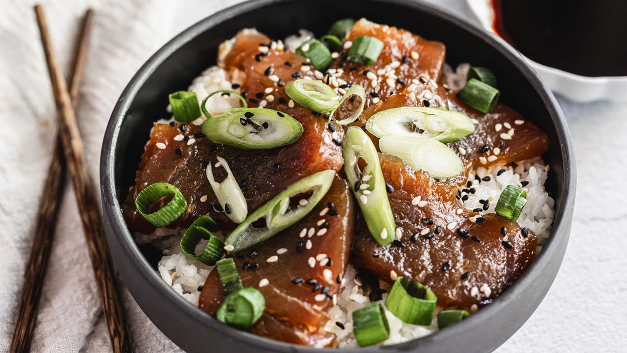 Tuna Donburi Rice Bowl Recipe
