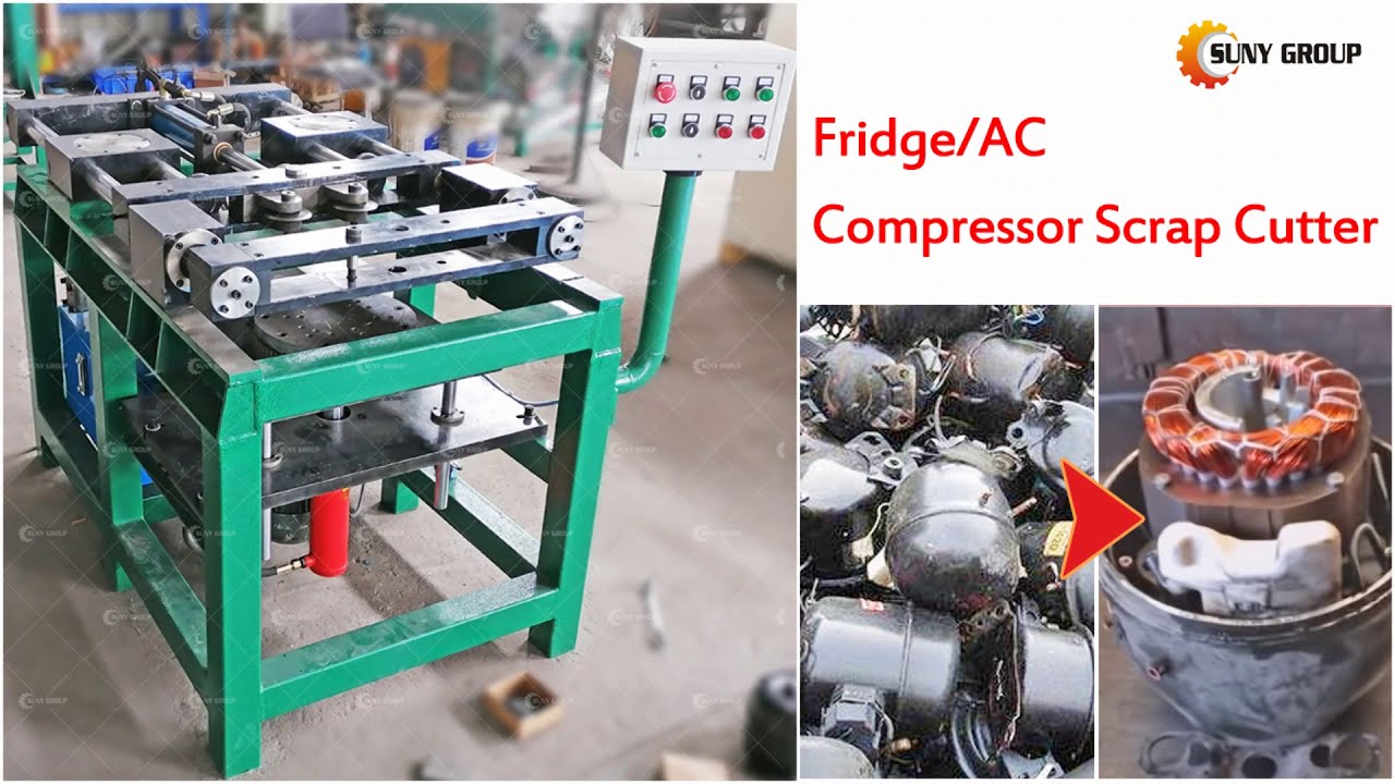 Compressor Scrap Cutter Machine/Scrapping Compressor for Copper