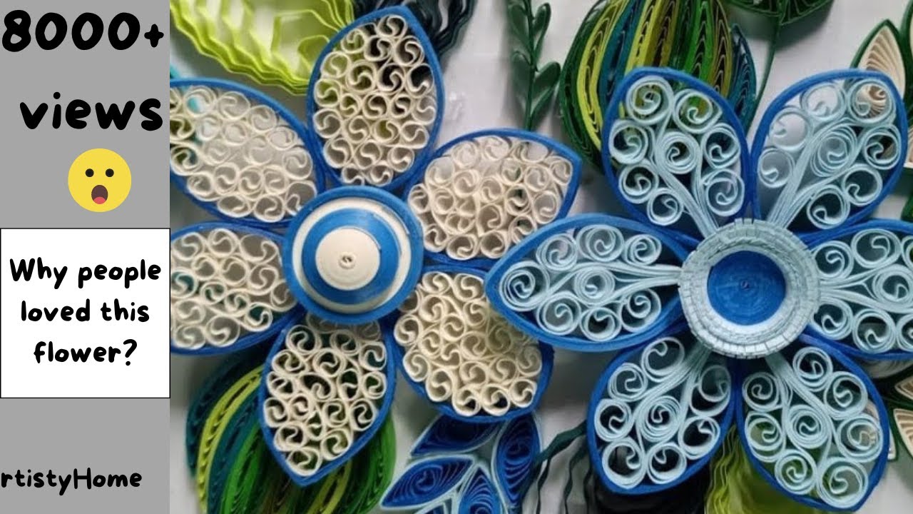 How to make easy quilling flowers | 3D quilling flower | Paper Flower