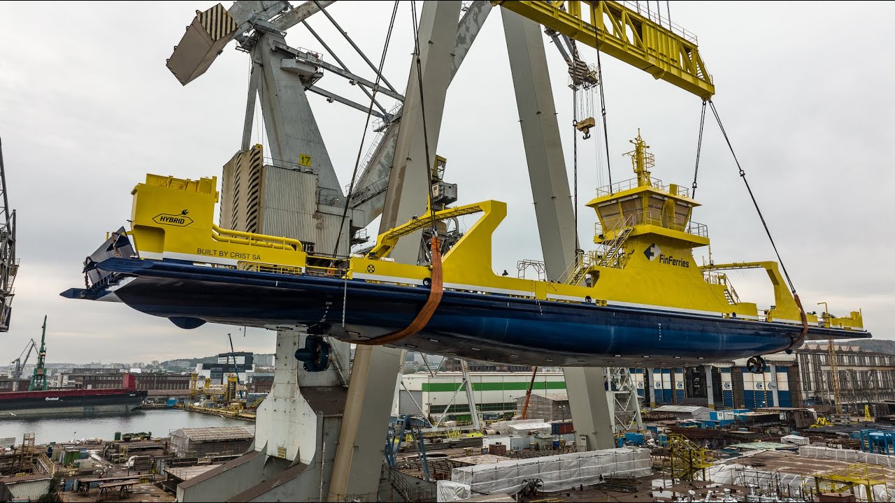 Crist. Kolejny hybrydowy prom dla FinFerries zwodowany [WIDEO]