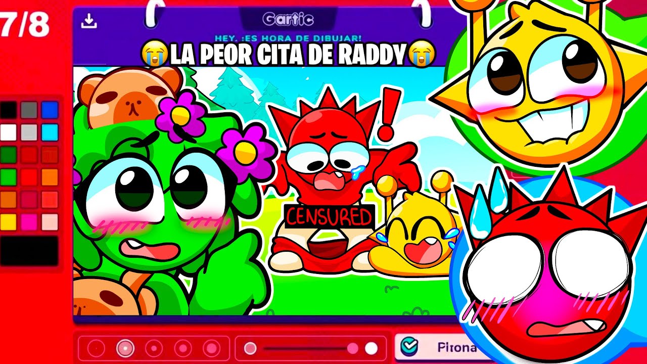 ¡LA PEOR CITA DE RADDY en GARTIC PHONE! 🤣🎨💔 DIBUJOS DIVERTIDOS!