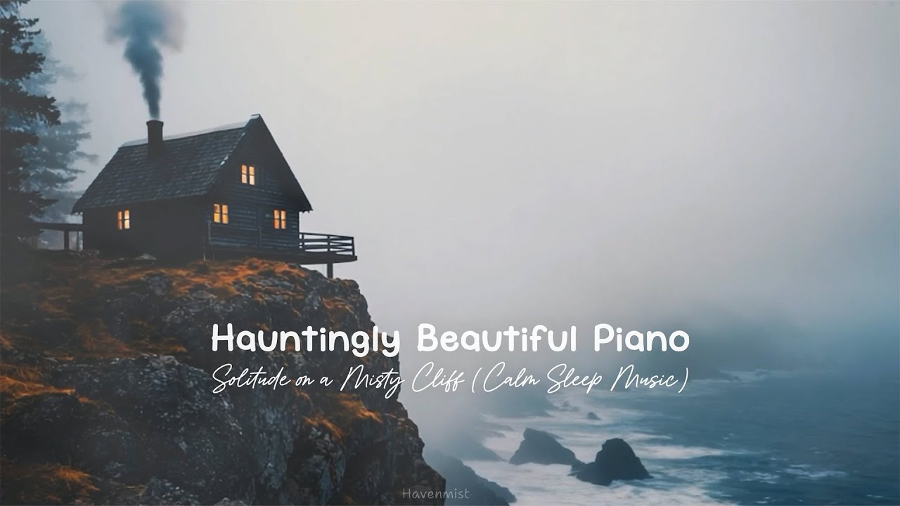 Hauntingly Beautiful Piano: Solitude on a Misty Cliff (Calm Sleep Music)