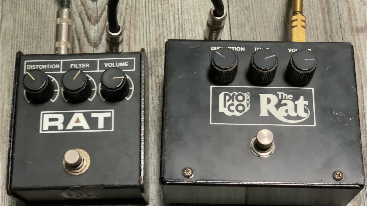 Pro Co Rat (1981, LM308N) Vs RAT (1993, LM308P)