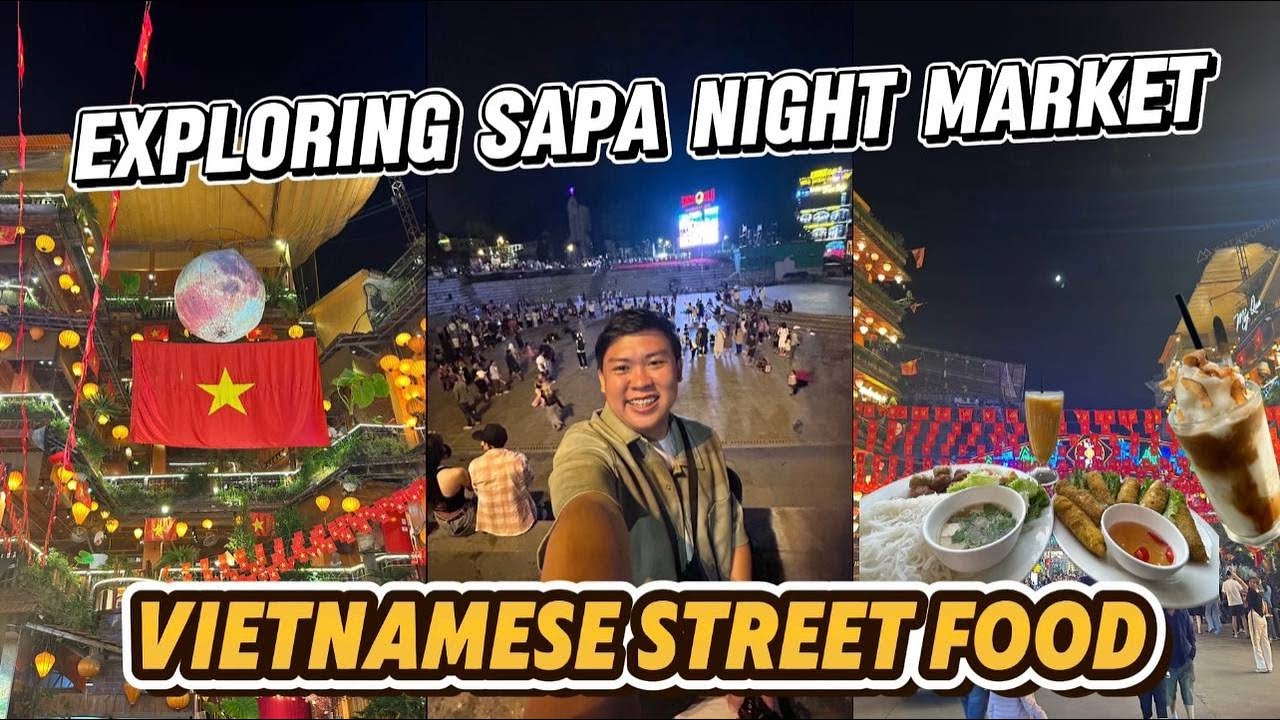EXPLORING SAPA NIGHT MARKET | Authentic Vietnamese Street Food Tour in Sapa 🇻🇳