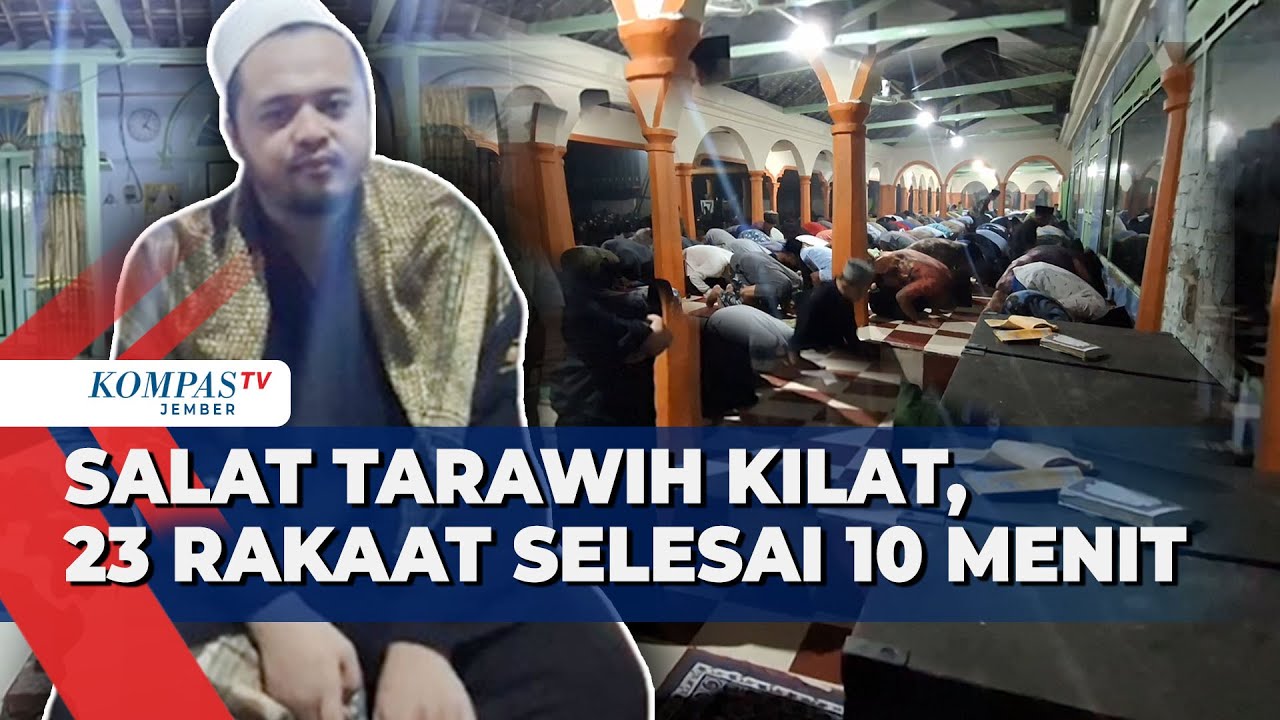 23 Rakaat Hanya 10 Menit! Tradisi Salat Tarawih Kilat di Blitar