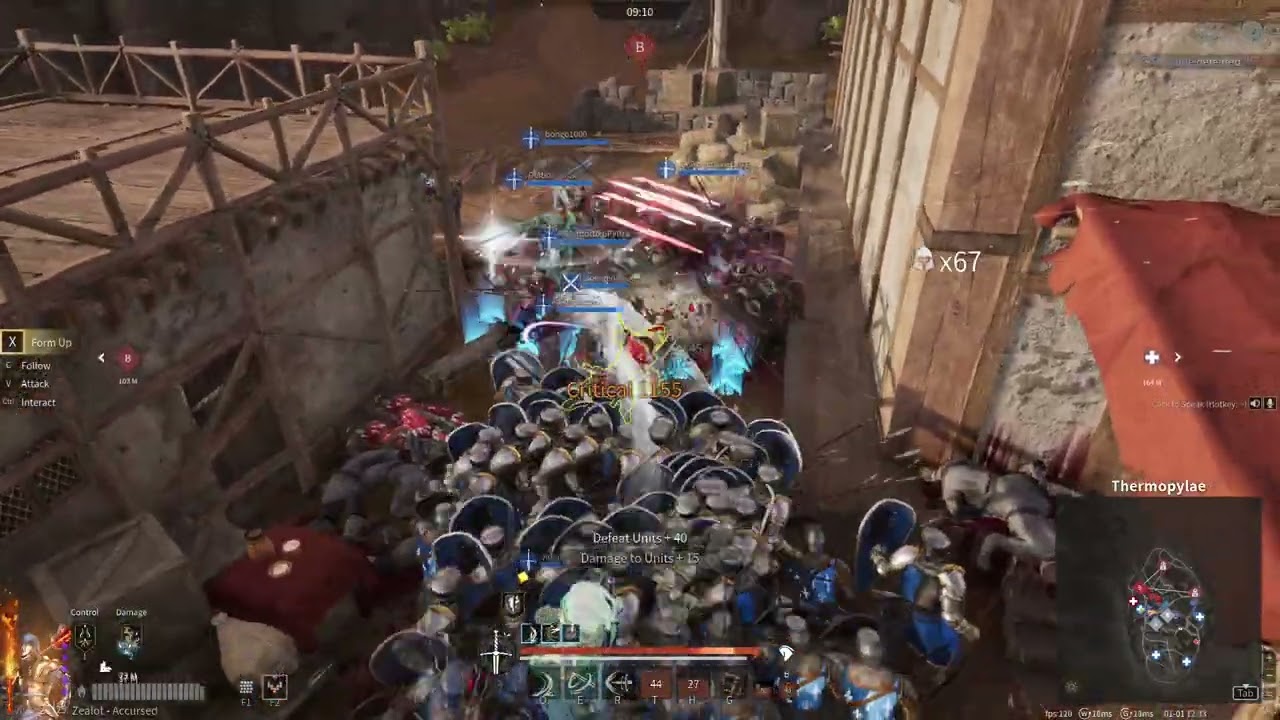 Thermopylae offence, I don't know how I got out of there alive!? | Conqueror's Blade