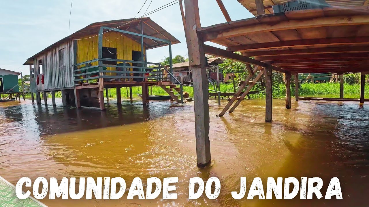Viajando até a COMUNIDADE DO JANDIRA na CHEIA / Fiquei surpreso com o que encontrei lá