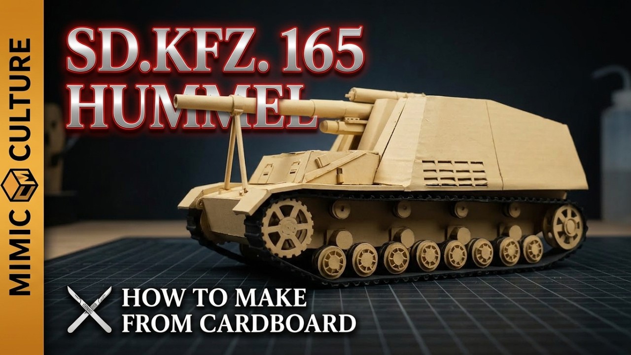 Hummel | Sd.Kfz. 165 | Made from cardboard