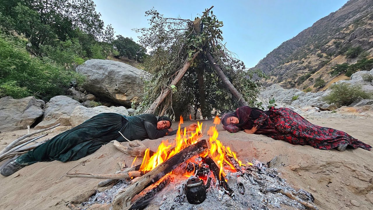 🎣 Nomad Woman Fishing in Iran’s Wild River 🌊 | Brave Adventure in Nature 🇮🇷