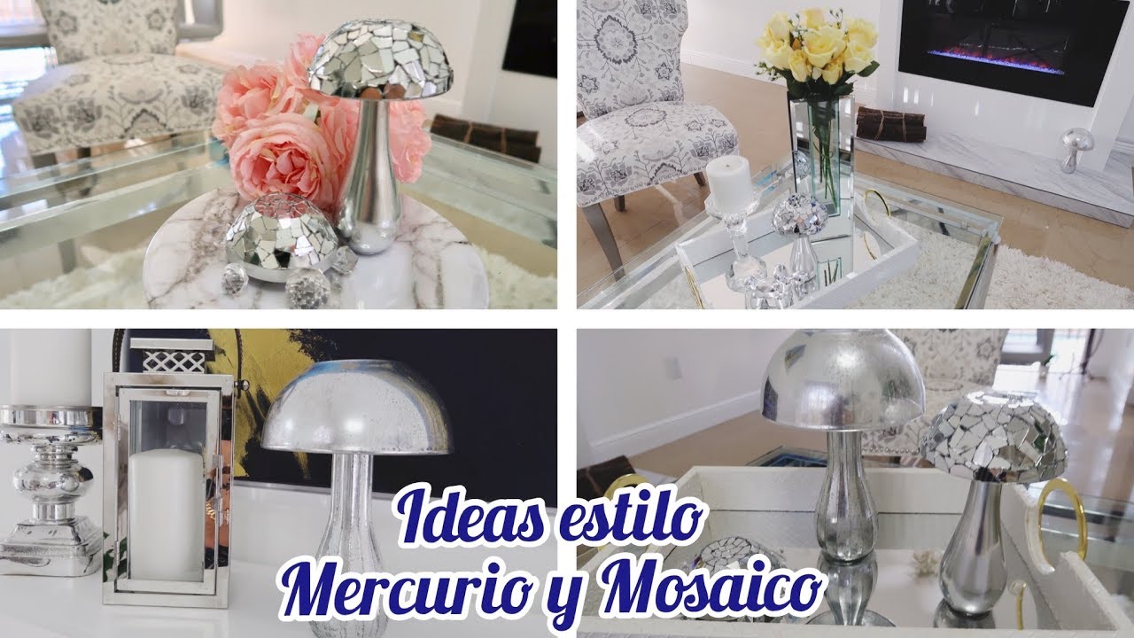 DIY / DECORACIONES ESTILO MOSAICO Y MERCURIO  HONGO Y TORTUGA ELEGANTE PARA VERANO #diyelegantes