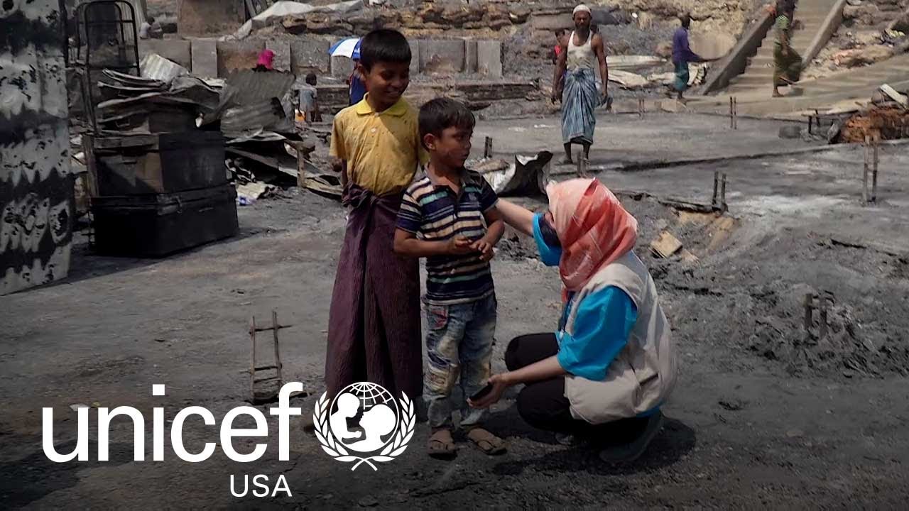 UNICEF Is Helping Thousands of Rohingya Refugee Children Left Homeless by Massive Fires