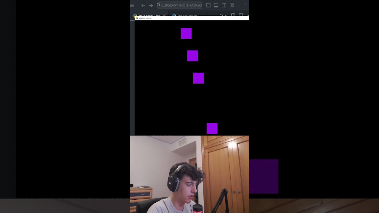 D&iacute;a 7 - Videojuego con PYTHON (pygame) #python #shorts