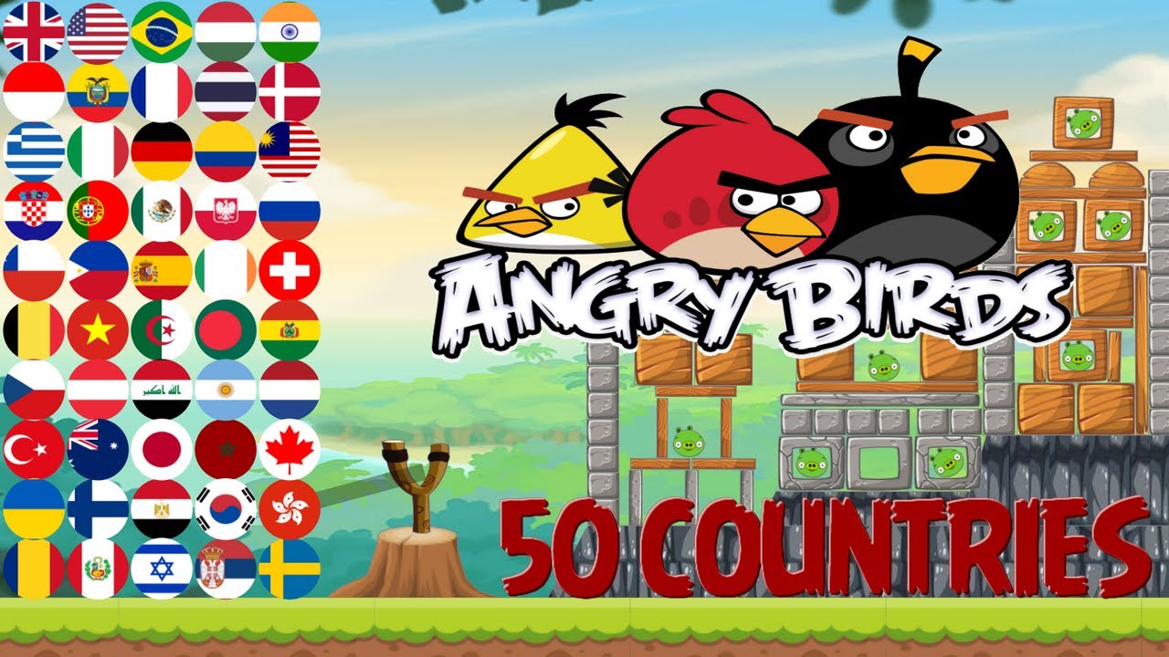 50 COUNTRIES IN ANGRY BIRDS MARBLE ELIMINATION